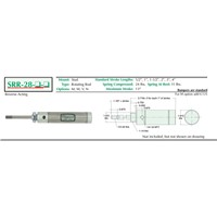 1 3/4 S/S Cylinder Stud Mount Rotatin