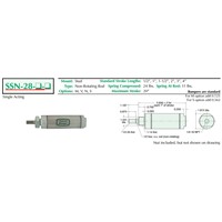 1 3/4  S/S Cylinder  Stud Mount  Non-Ro