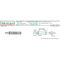 5/8  S/S Cylinder  Stud Mount  Rotating