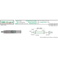 3/4  S/S Cylinder  Stud Mount  Rotating