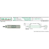 1 1/4 S/S Cylinder Stud Mount Rotatin