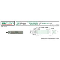 2  S/S Cylinder  Stud Mount  Rotating R