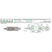 3  S/S Cylinder  Universal Mount  Rotat