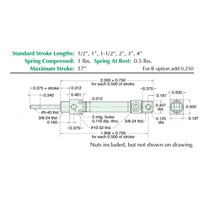 5/16  S/S Cylinder  Universal Mount  Ro