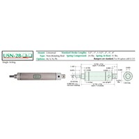 1 3/4  S/S Cylinder  Universal Mount  N