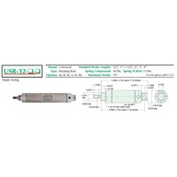 2  S/S Cylinder  Universal Mount  Rotat