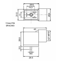 T1 BLK 1/2  CONDUIT CONNECTOR